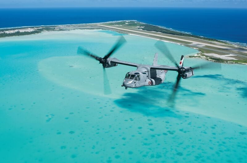 V-22_inflight_water